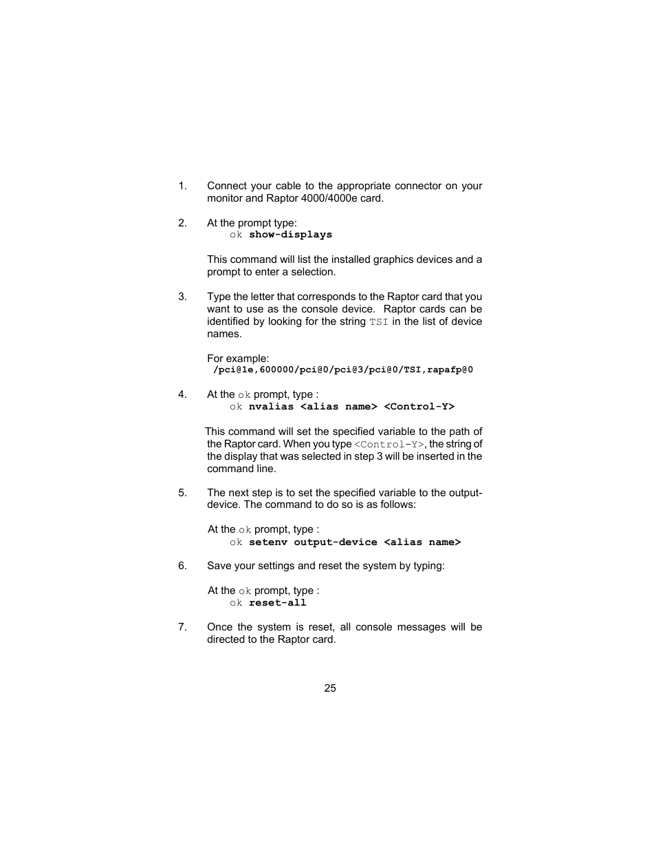 Tech Source Raptor 4000 (for Solaris) User Manual | Page 29 / 41