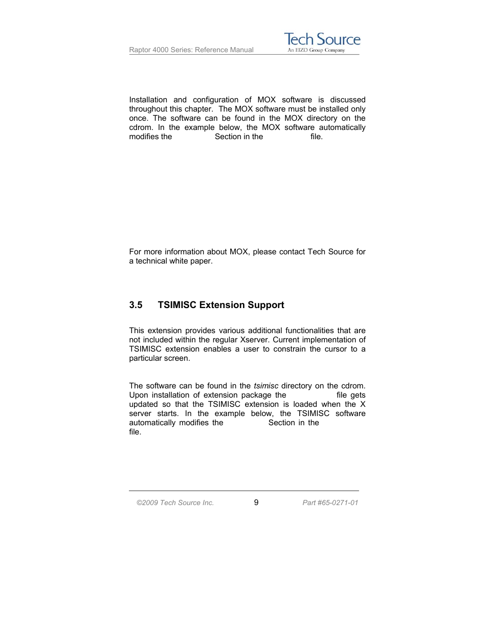Tech Source Raptor 4000 Series (for Linux) User Manual | Page 15 / 64