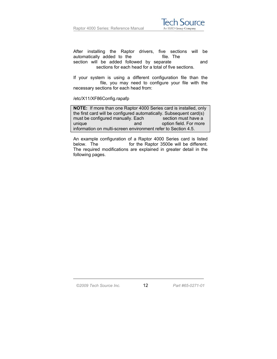 Tech Source Raptor 4000 Series (for Linux) User Manual | Page 18 / 64