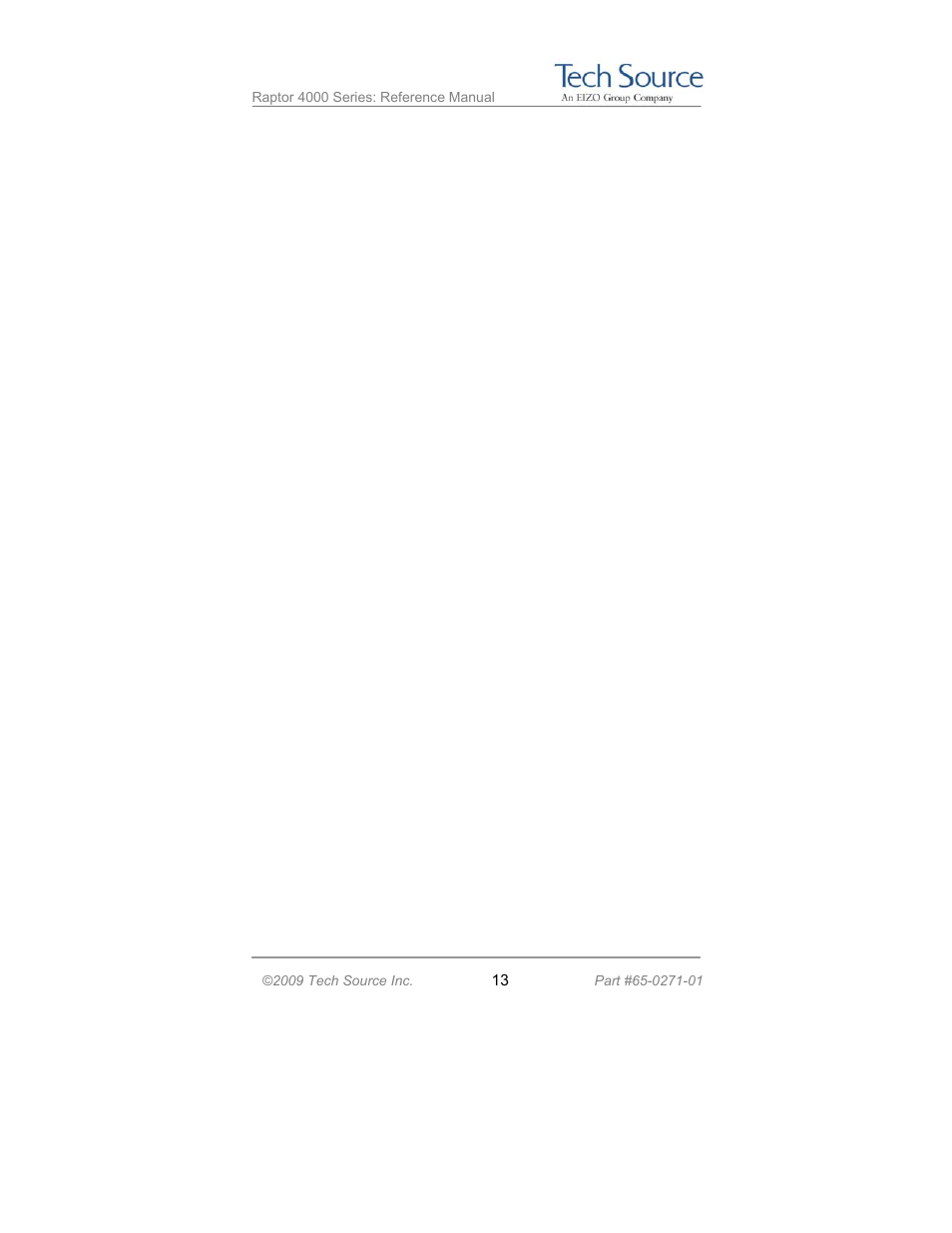 Tech Source Raptor 4000 Series (for Linux) User Manual | Page 19 / 64