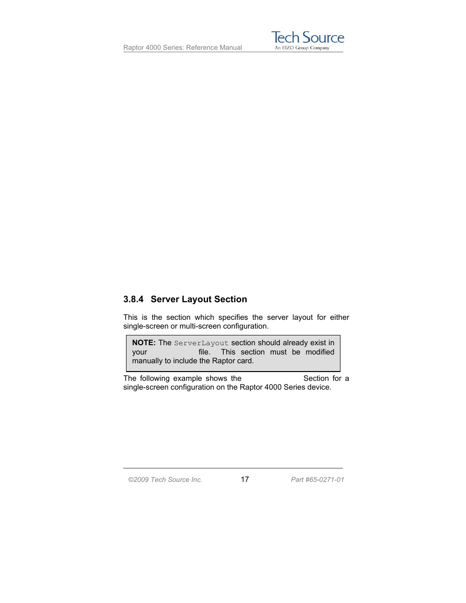 Tech Source Raptor 4000 Series (for Linux) User Manual | Page 23 / 64