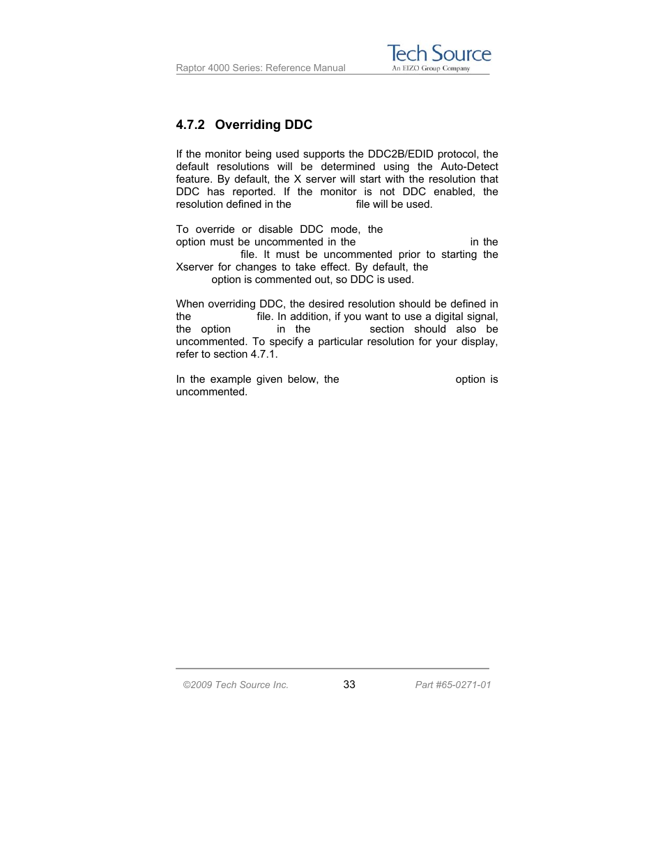 Tech Source Raptor 4000 Series (for Linux) User Manual | Page 39 / 64