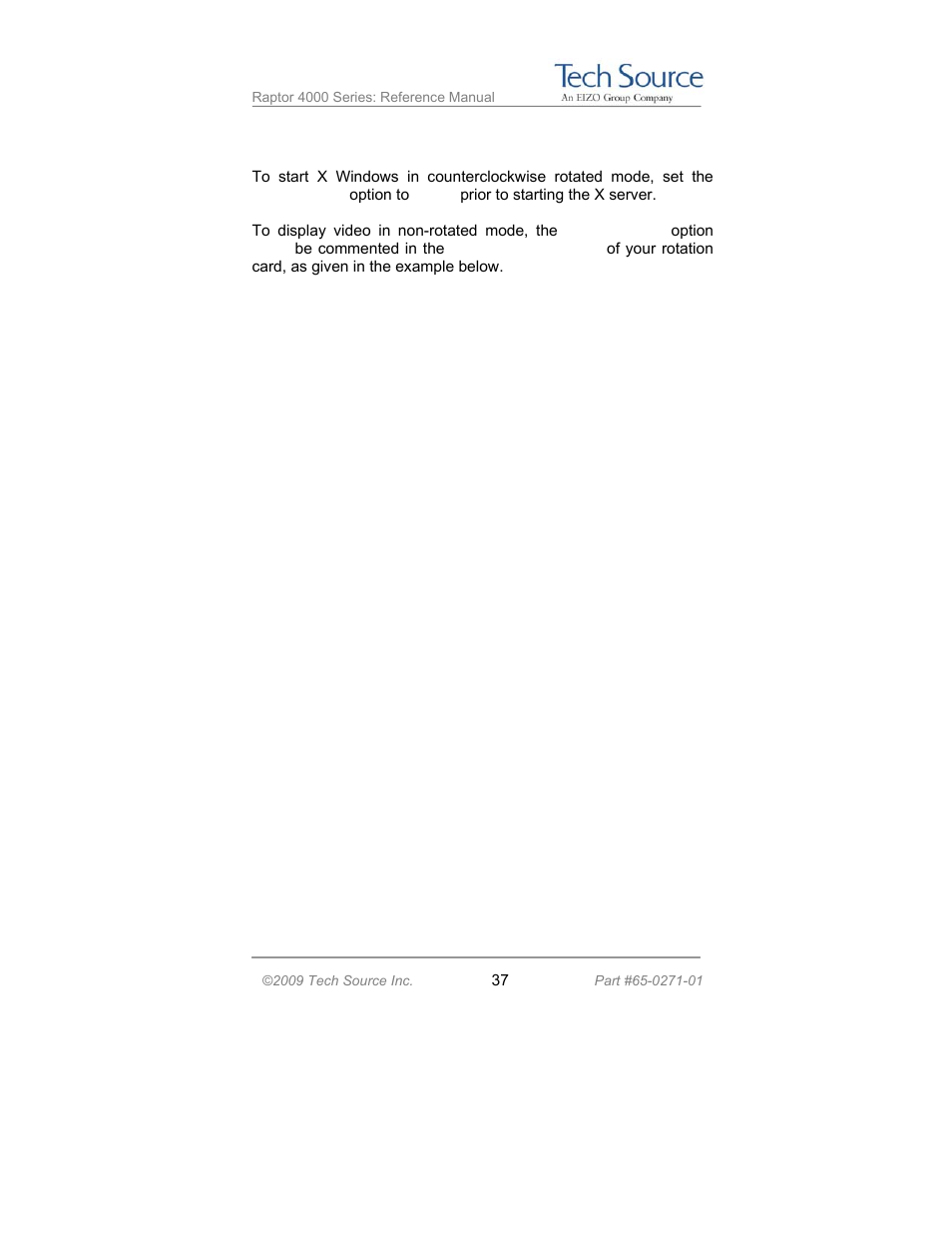 Tech Source Raptor 4000 Series (for Linux) User Manual | Page 43 / 64