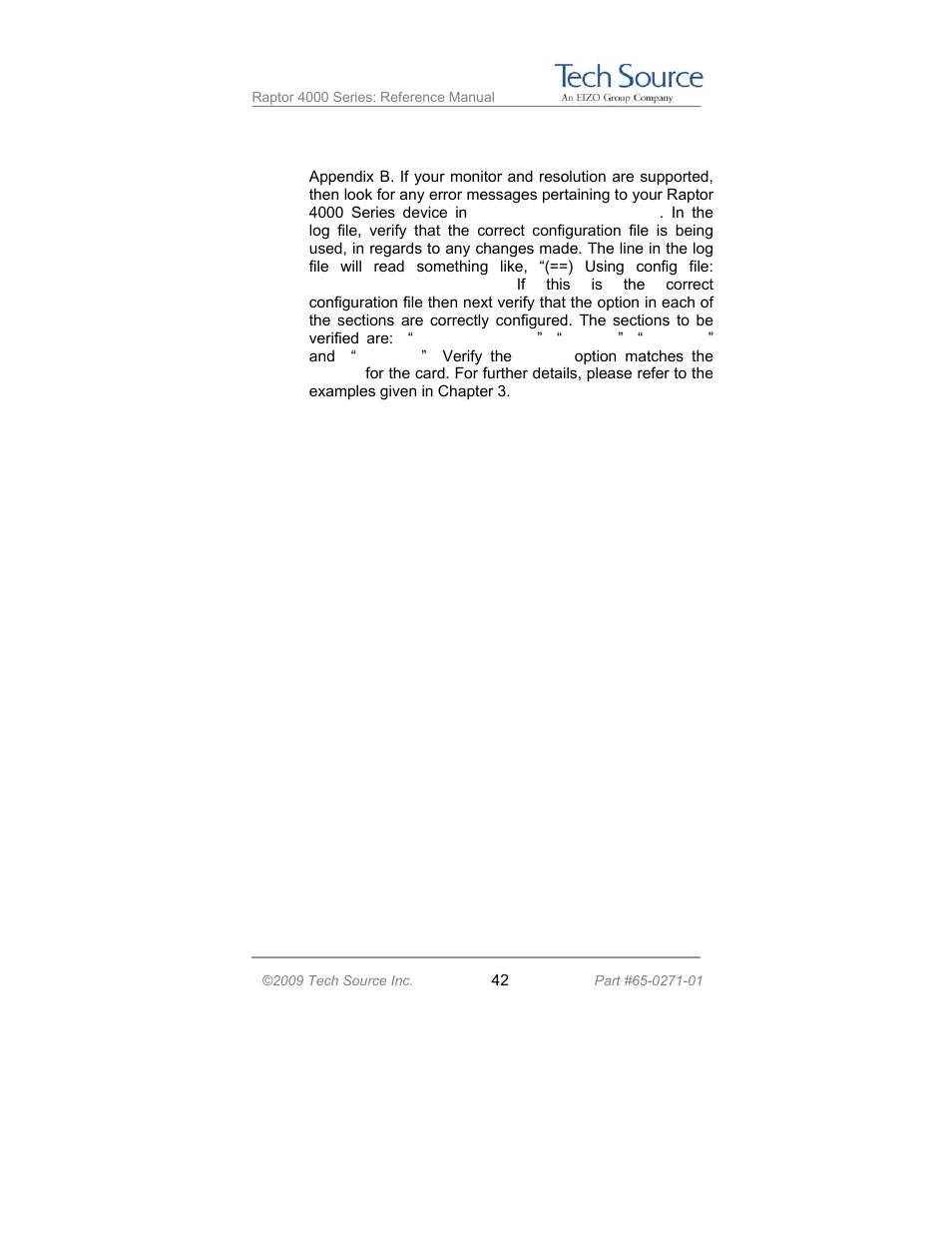 Tech Source Raptor 4000 Series (for Linux) User Manual | Page 48 / 64