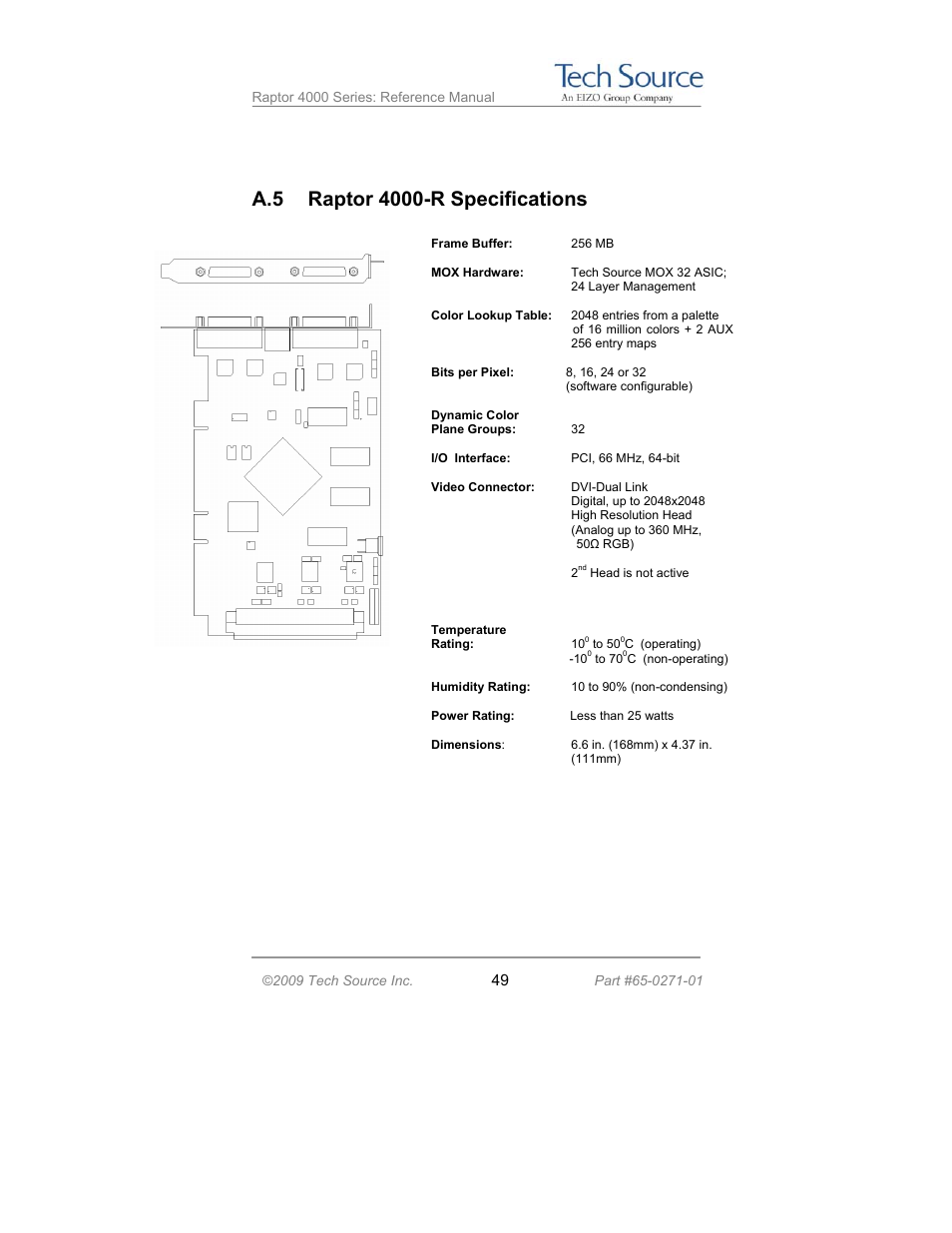 Tech Source Raptor 4000 Series (for Linux) User Manual | Page 55 / 64