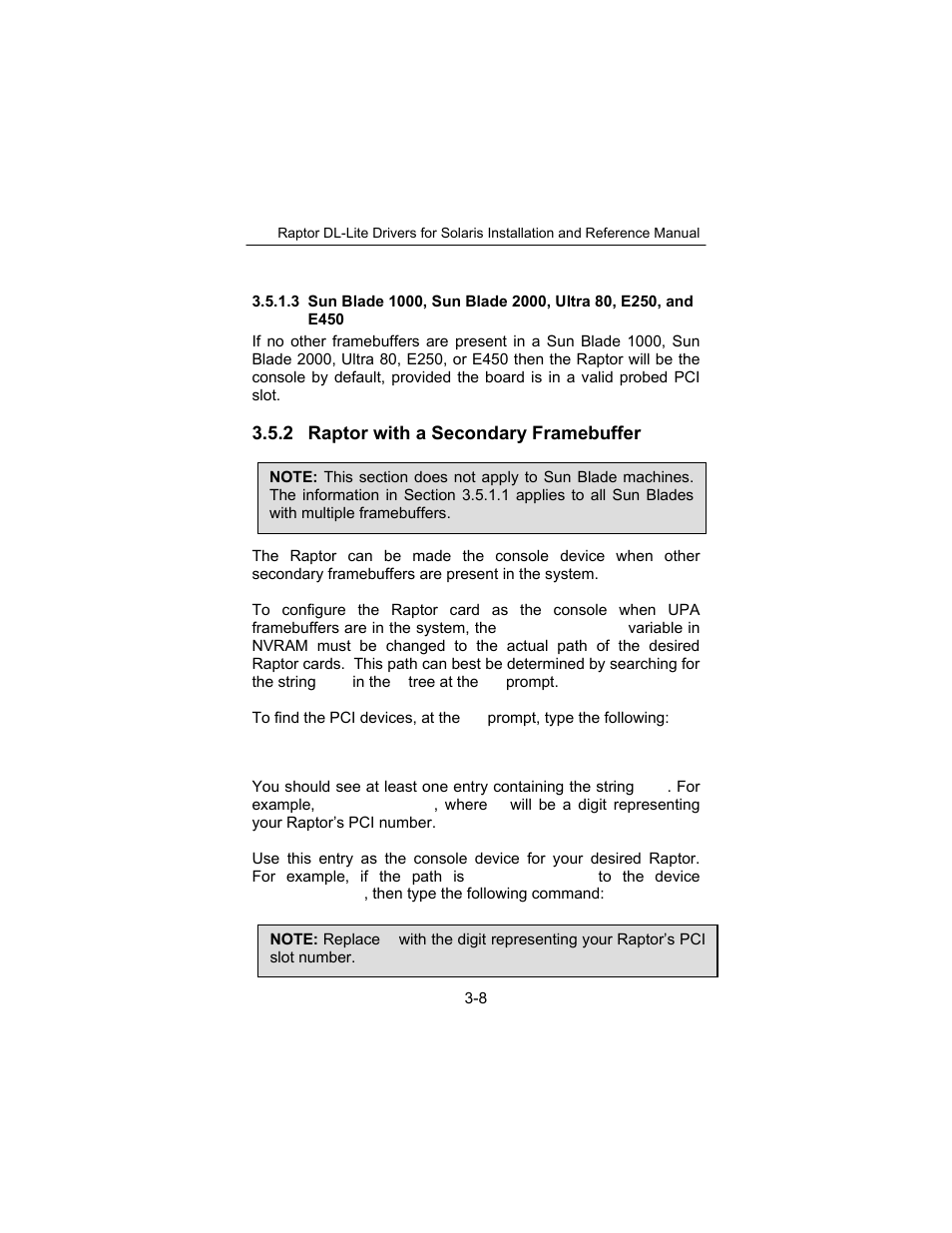 Tech Source Raptor DL-Lite Drivers for Solaris User Manual | Page 18 / 36