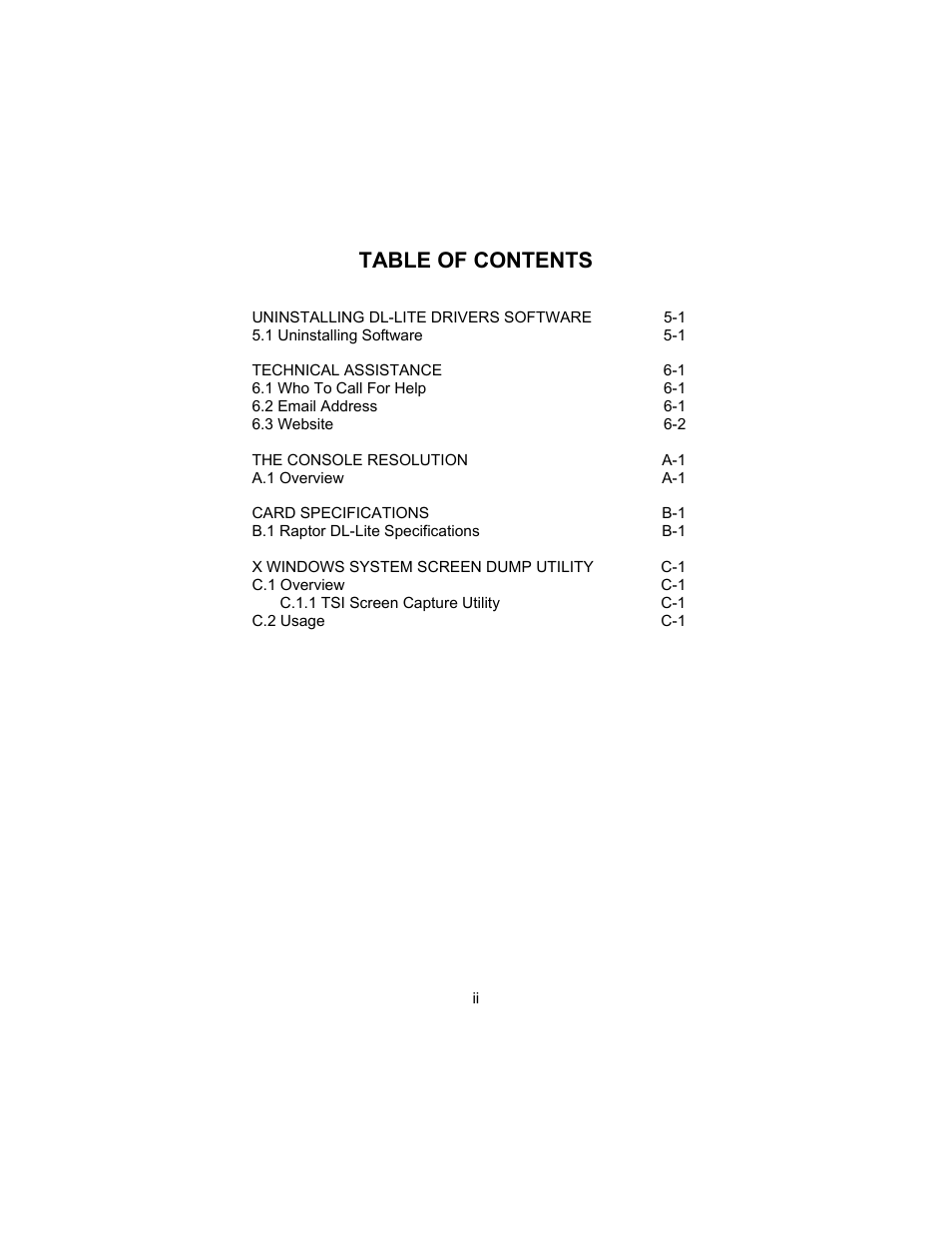 Tech Source Raptor DL-Lite Drivers for Solaris User Manual | Page 6 / 36