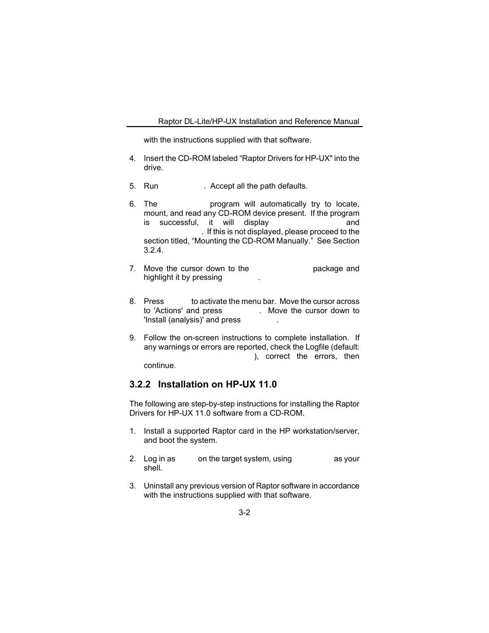 Tech Source Raptor DL-Lite Drivers for HP-UX User Manual | Page 12 / 32