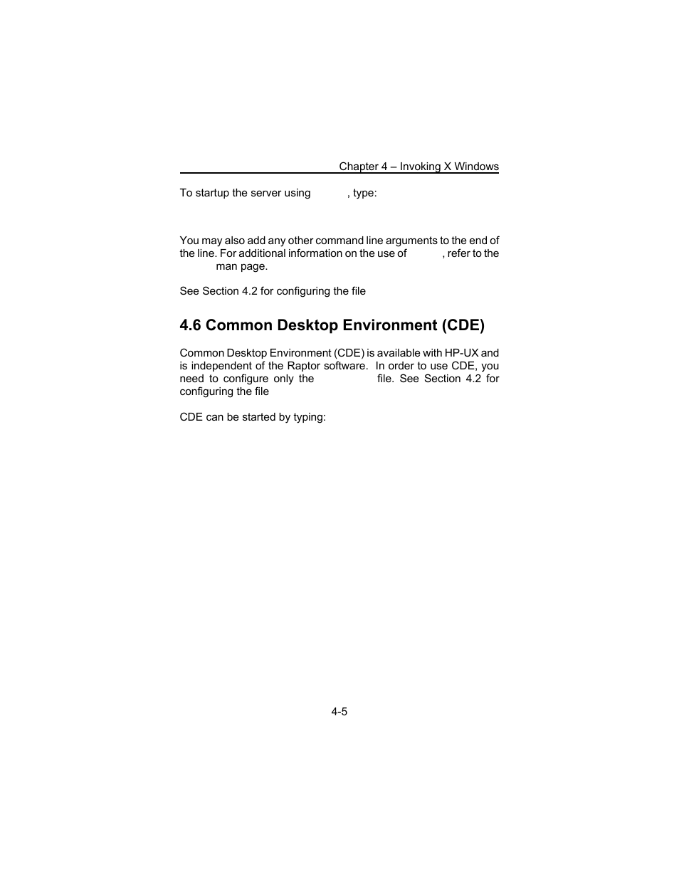 6 common desktop environment (cde) | Tech Source Raptor DL-Lite Drivers for HP-UX User Manual | Page 21 / 32