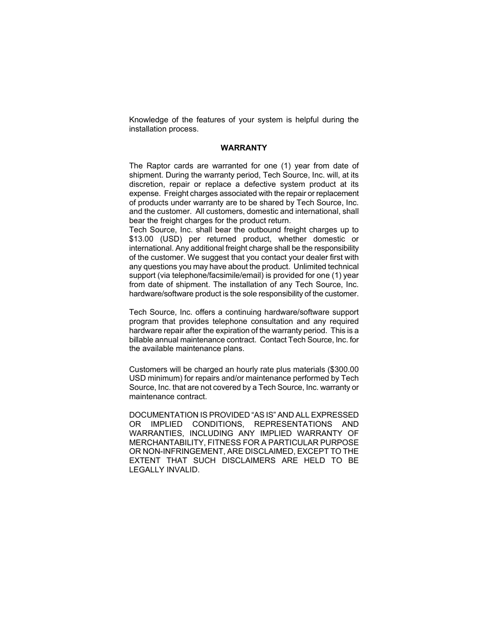 Tech Source Raptor DL-Lite Drivers for HP-UX User Manual | Page 3 / 32