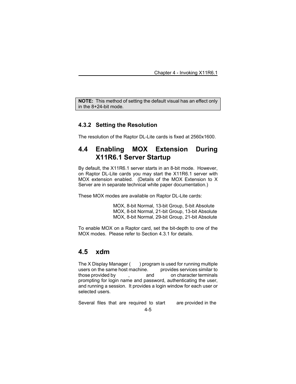 5 xdm | Tech Source Raptor DL-Lite Drivers for AIX User Manual | Page 19 / 32