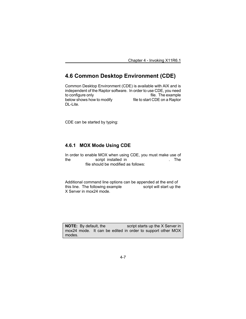 6 common desktop environment (cde) | Tech Source Raptor DL-Lite Drivers for AIX User Manual | Page 21 / 32