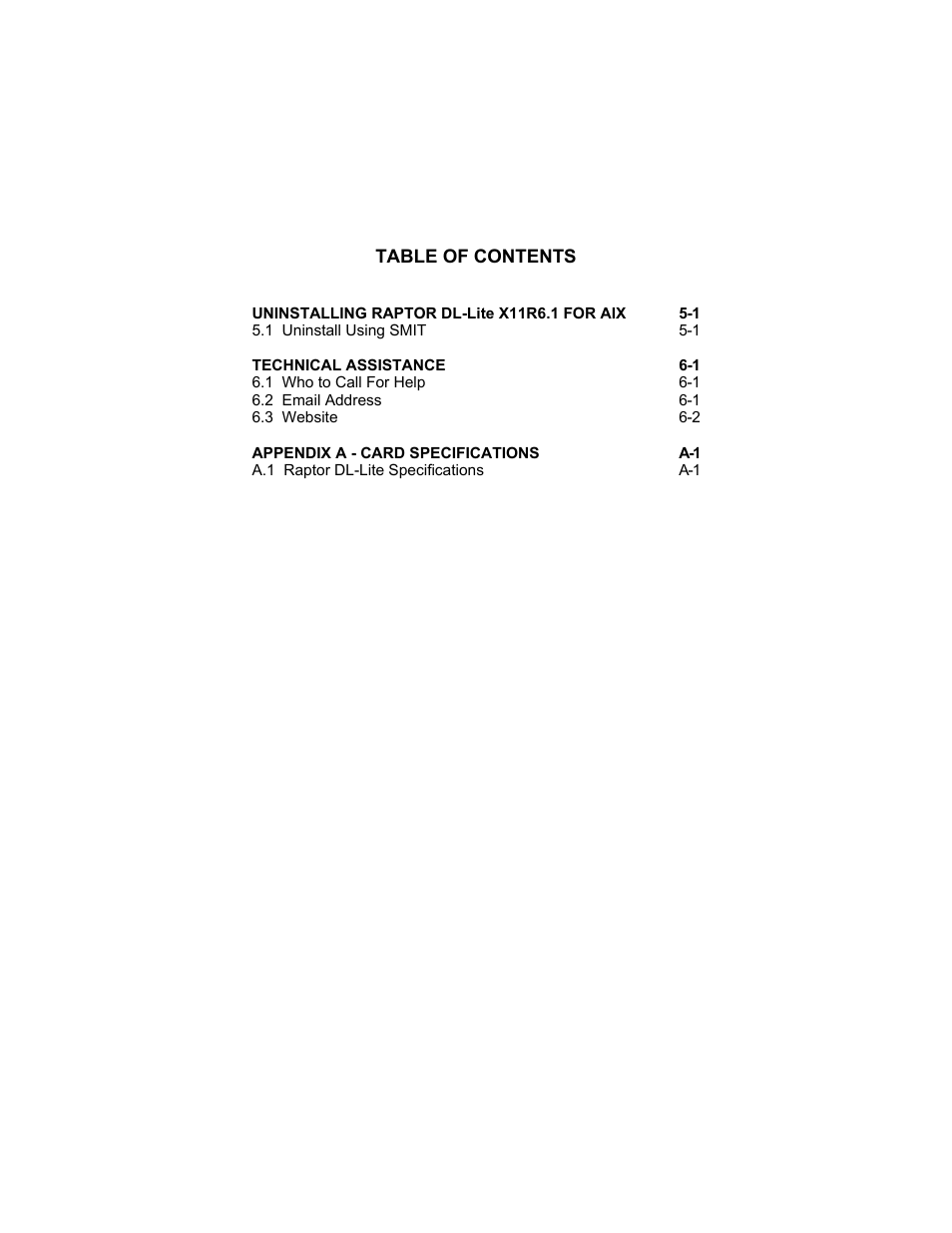 Tech Source Raptor DL-Lite Drivers for AIX User Manual | Page 6 / 32