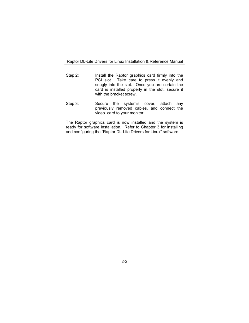 Tech Source Raptor DL-Lite Drivers for Linux User Manual | Page 10 / 40