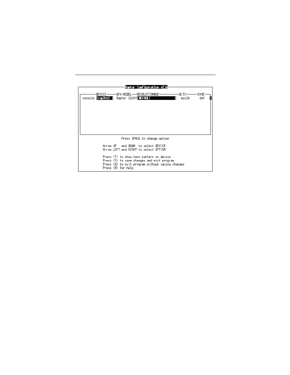 Tech Source Raptor OpenWindows for Solaris User Manual | Page 32 / 68