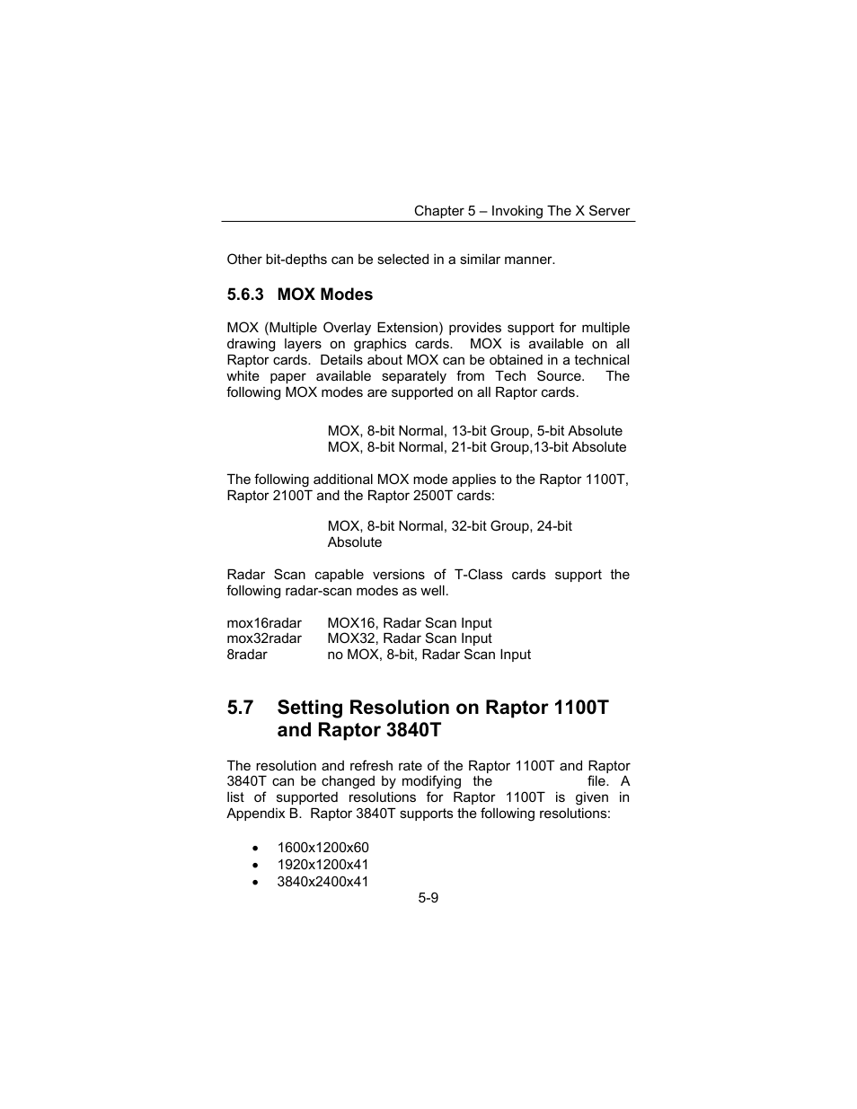 Tech Source Raptor Drivers for Linux User Manual | Page 41 / 64