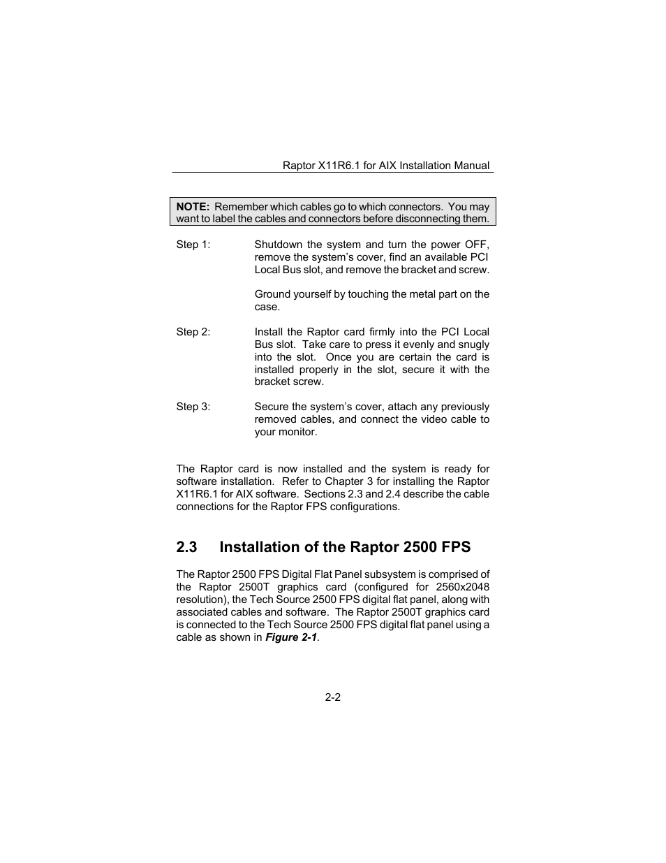 Tech Source Raptor X11R6.1 for AIX User Manual | Page 10 / 40