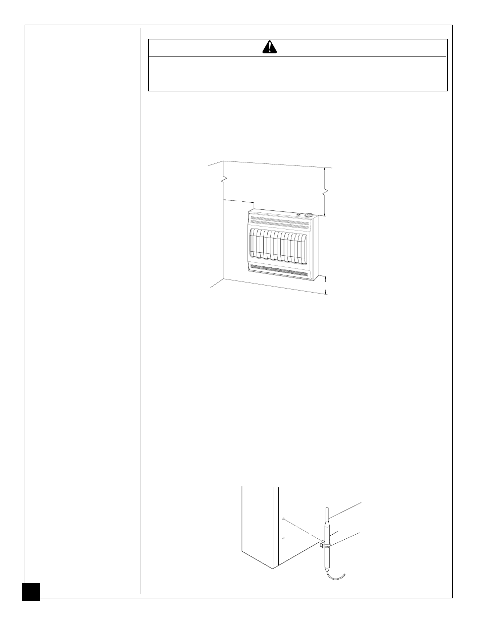 Installing to wall, Caution | Desa Tech CGN20T User Manual | Page 10 / 32