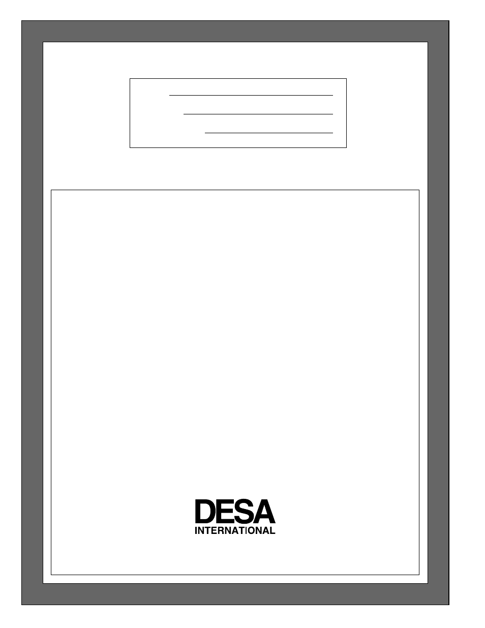 Warranty information | Desa Tech CGN20T User Manual | Page 32 / 32