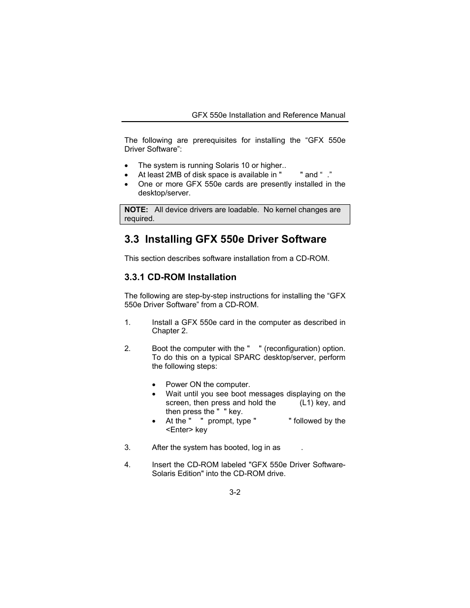 3 installing gfx 550e driver software | Tech Source GFX 550e User Manual | Page 12 / 48