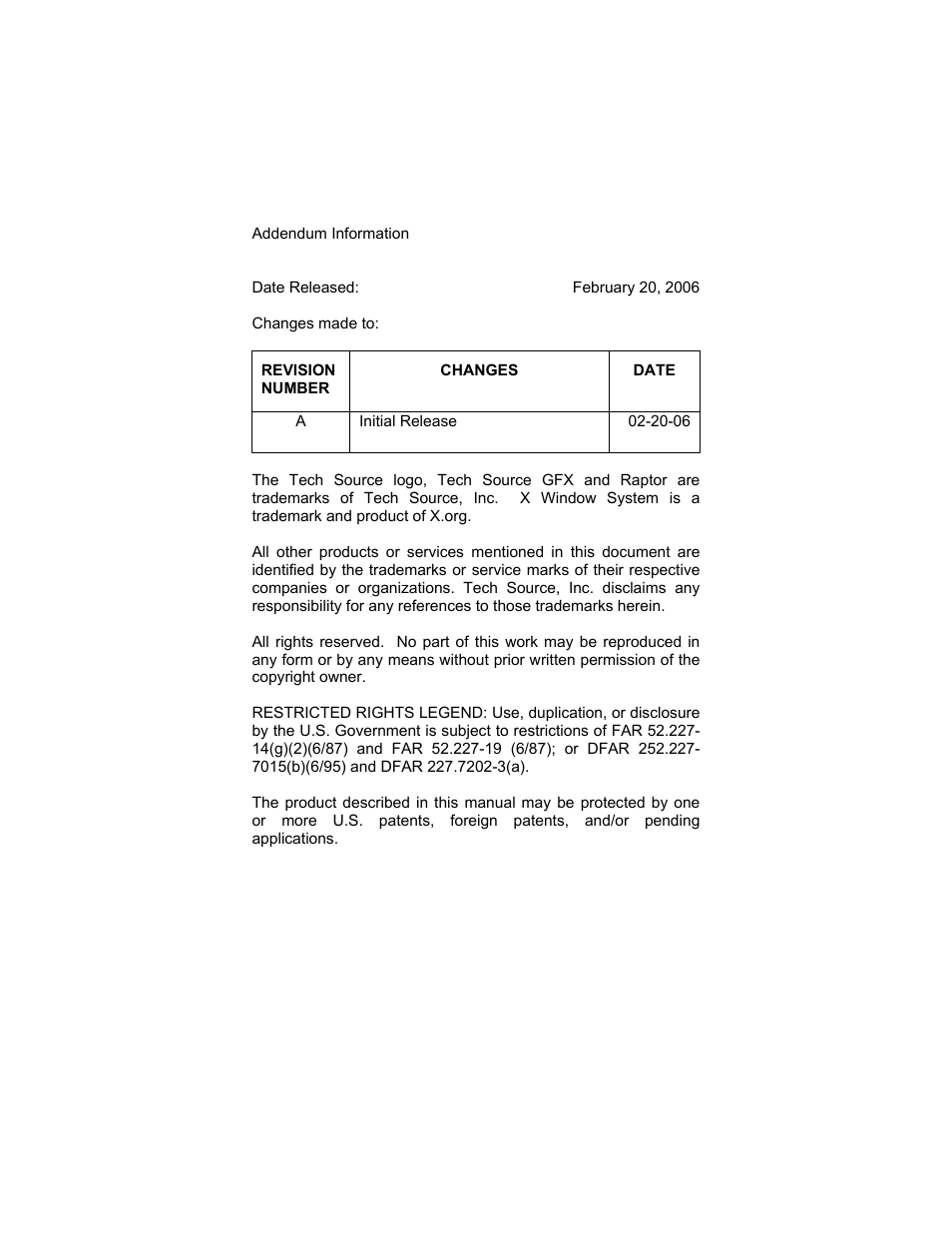 Tech Source GFX 550e User Manual | Page 2 / 48