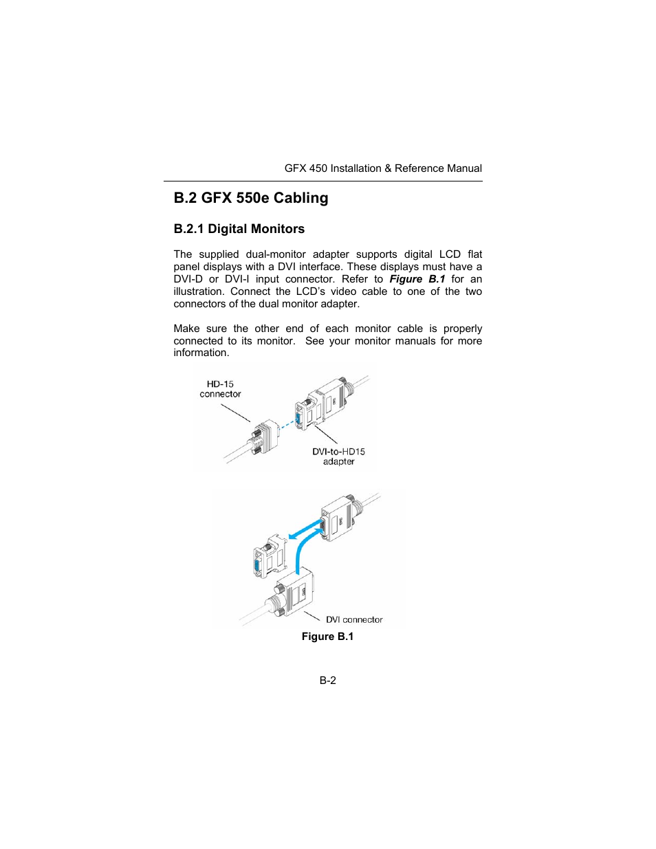 B.2 gfx 550e cabling | Tech Source GFX 550e User Manual | Page 38 / 48