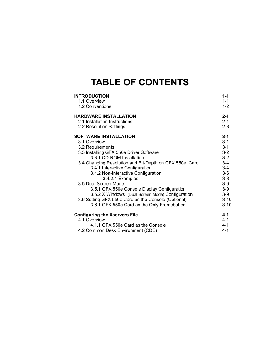 Tech Source GFX 550e User Manual | Page 5 / 48