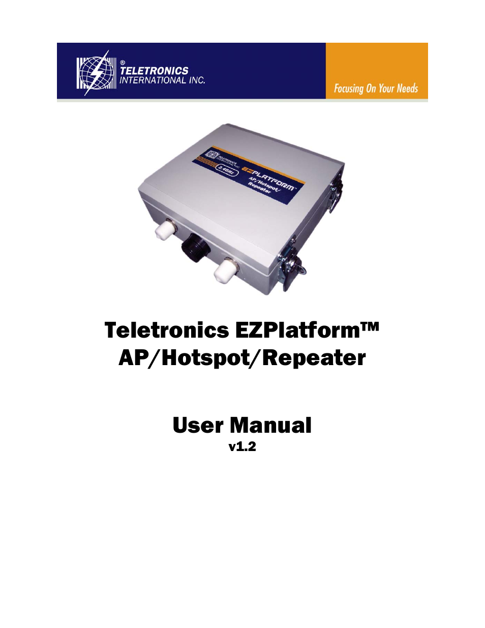 Teletronics EZPlatform User Manual | 41 pages