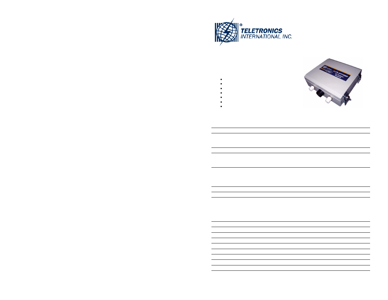 Teletronics EZPlatform Quick Start User Manual | 2 pages