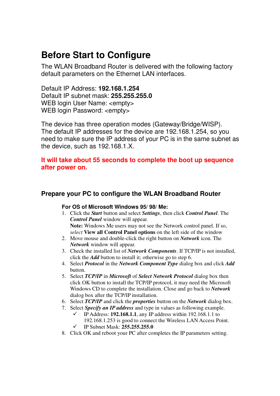 Before start to configure | Teletronics EZStation2 User Manual | Page 3 / 58