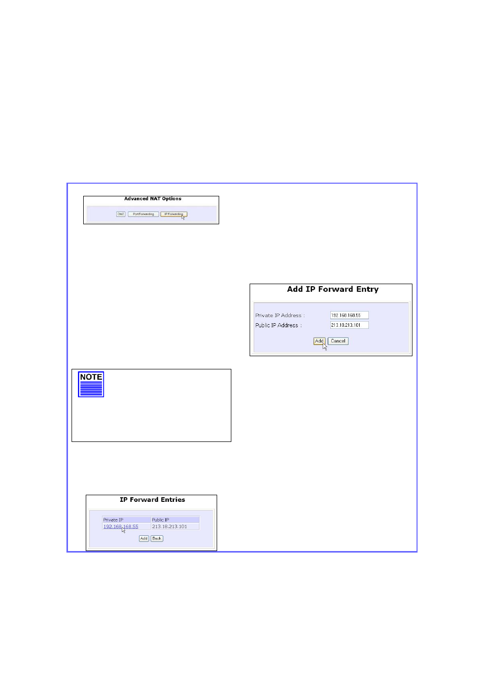 Configure virtual servers based on ip forwarding | Teletronics EZStation5 User Manual | Page 105 / 187