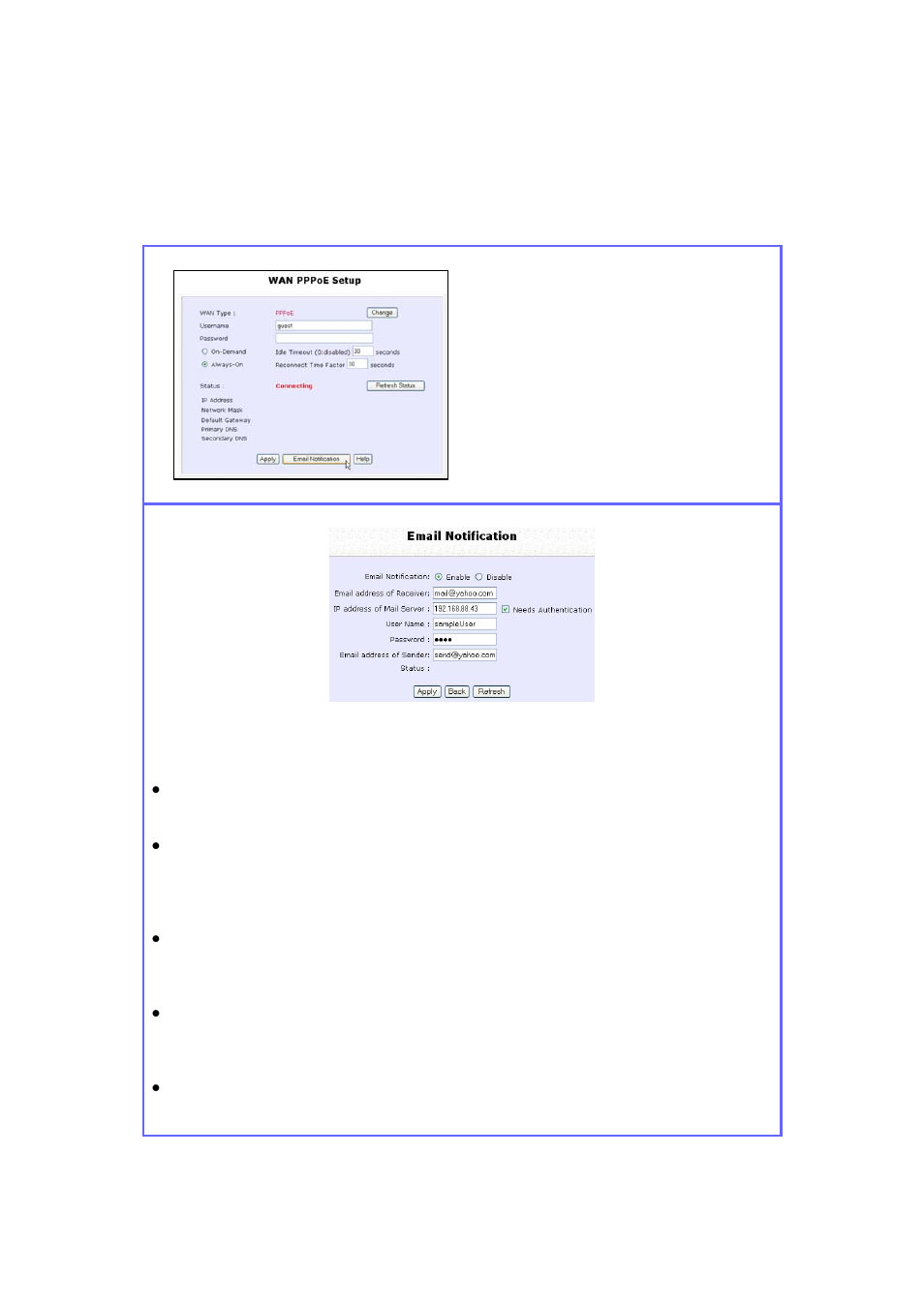 Setup email notification | Teletronics EZStation5 User Manual | Page 113 / 187