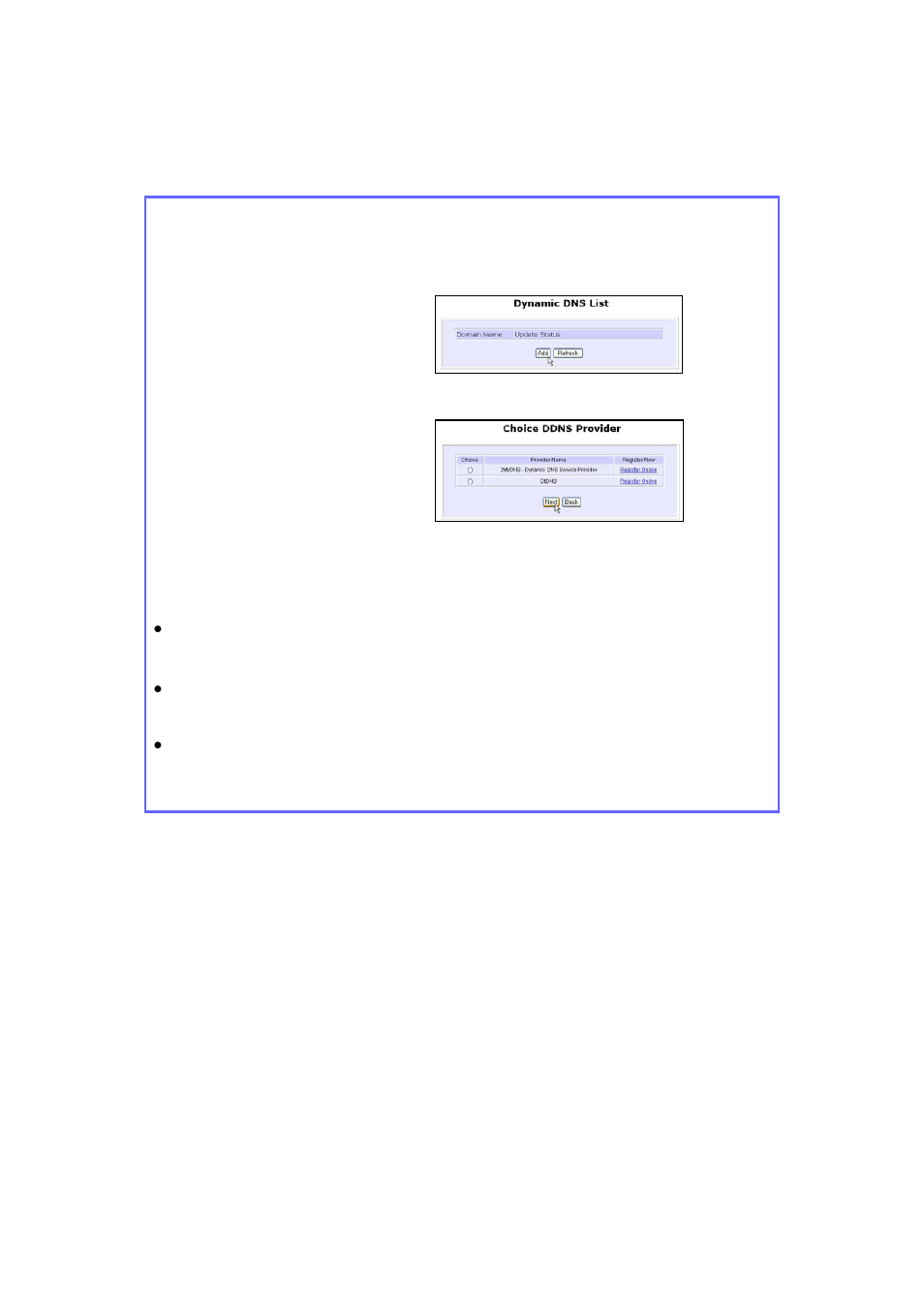 To manage dynamic dns list | Teletronics EZStation5 User Manual | Page 120 / 187