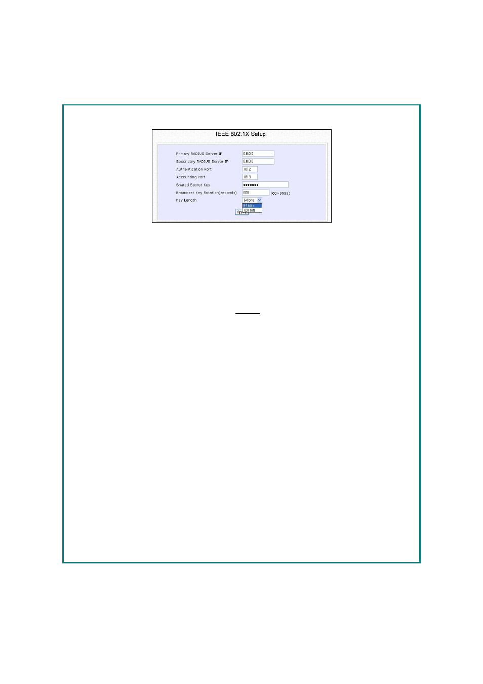 Setup 802.1x/radius | Teletronics EZStation5 User Manual | Page 144 / 187