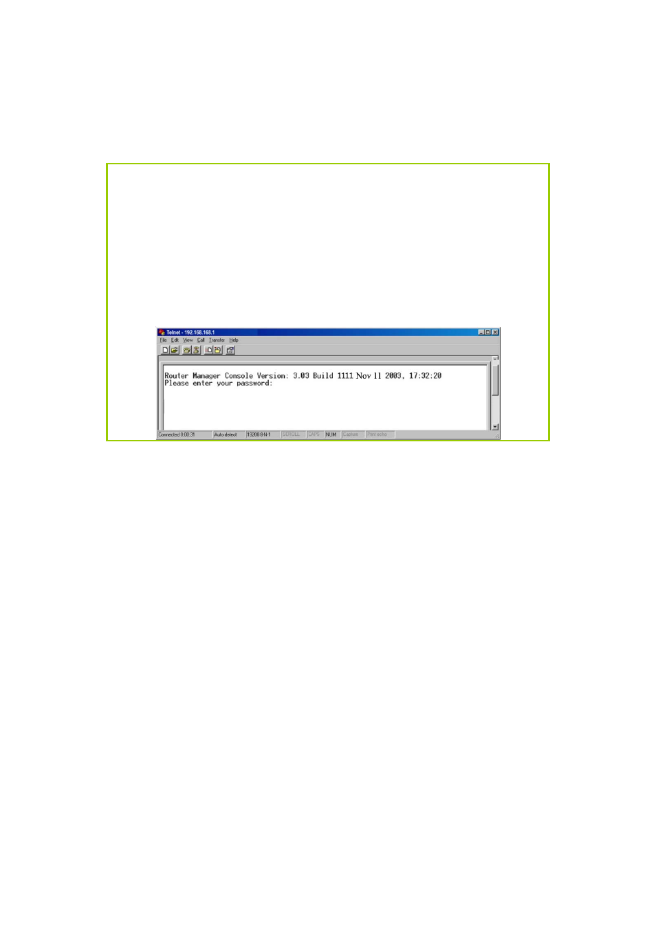 Access the telnet command line interface | Teletronics EZStation5 User Manual | Page 78 / 187