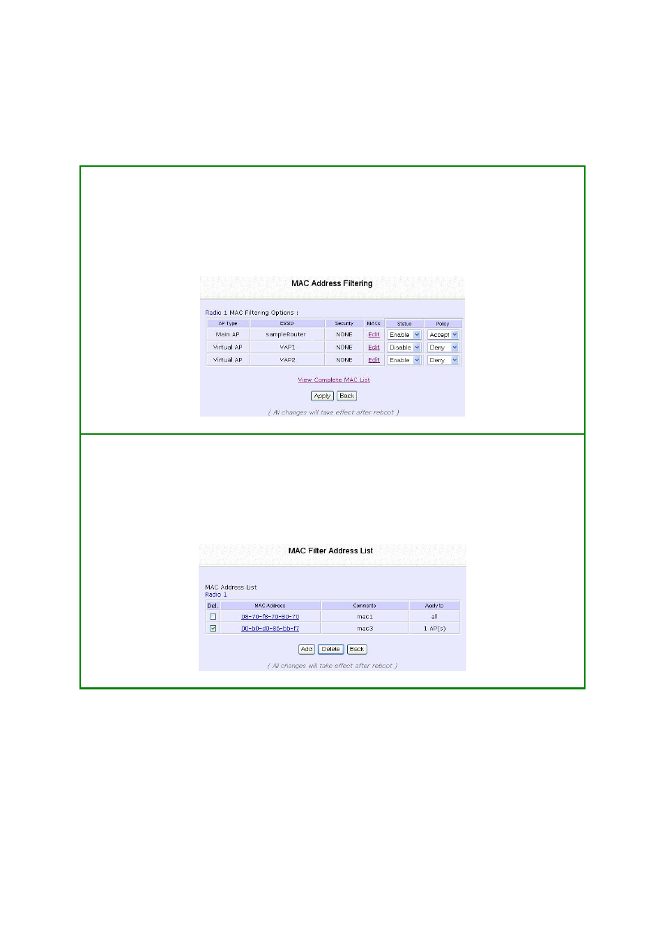 Delete a mac address from all access points | Teletronics EZStation5 User Manual | Page 90 / 187
