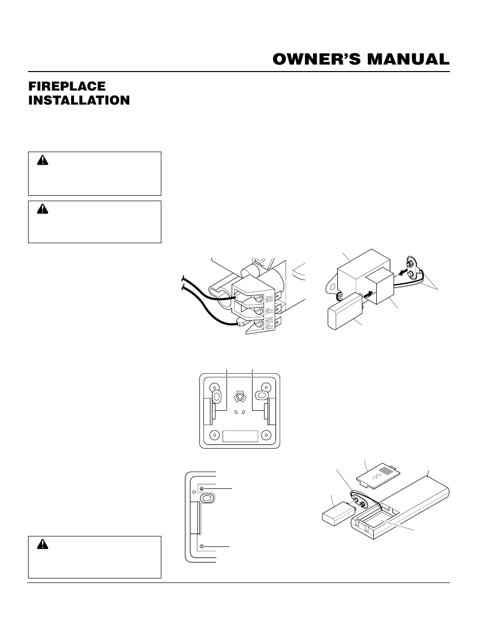 Owner’s manual, Fireplace installation, Continued | Desa Tech CHDV37P User Manual | Page 21 / 38
