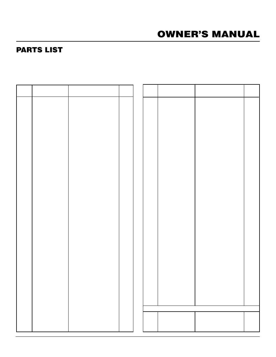 Owner’s manual, Parts list, Direct-vent fireplace chdv37n chdv41n | Desa Tech CHDV37P User Manual | Page 35 / 38