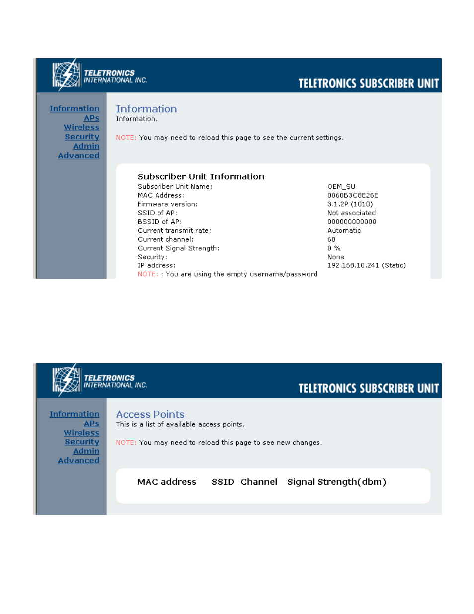 Information | Teletronics TT 2400 User Manual | Page 17 / 64