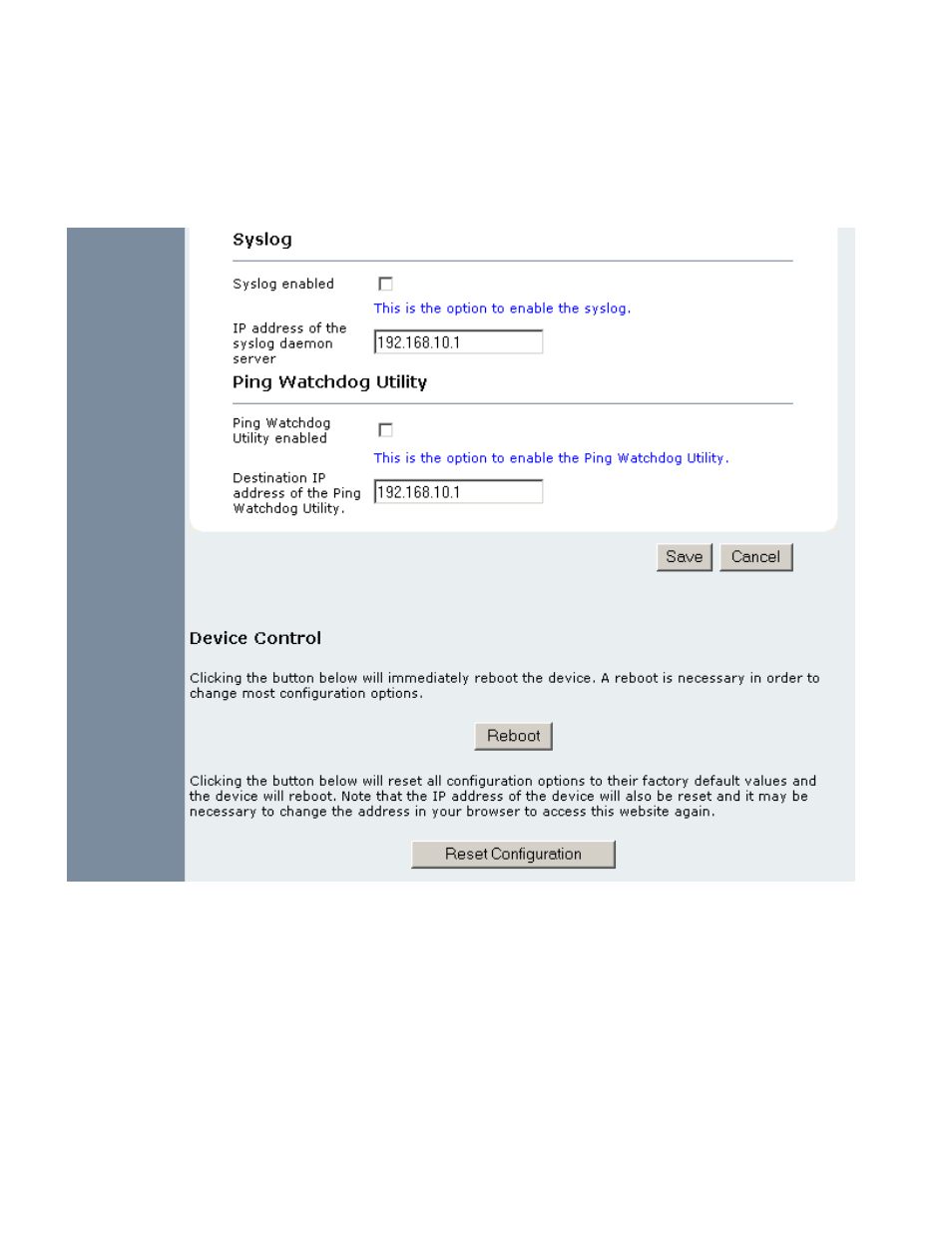 Syslog | Teletronics TT 2400 User Manual | Page 46 / 64