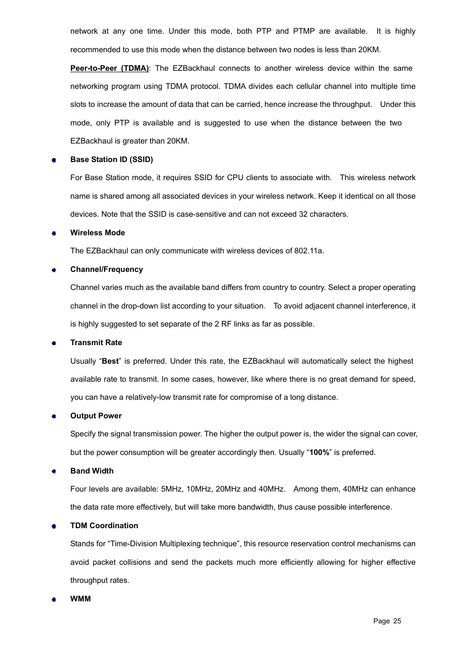 Teletronics EZBackhaul User Manual | Page 25 / 62