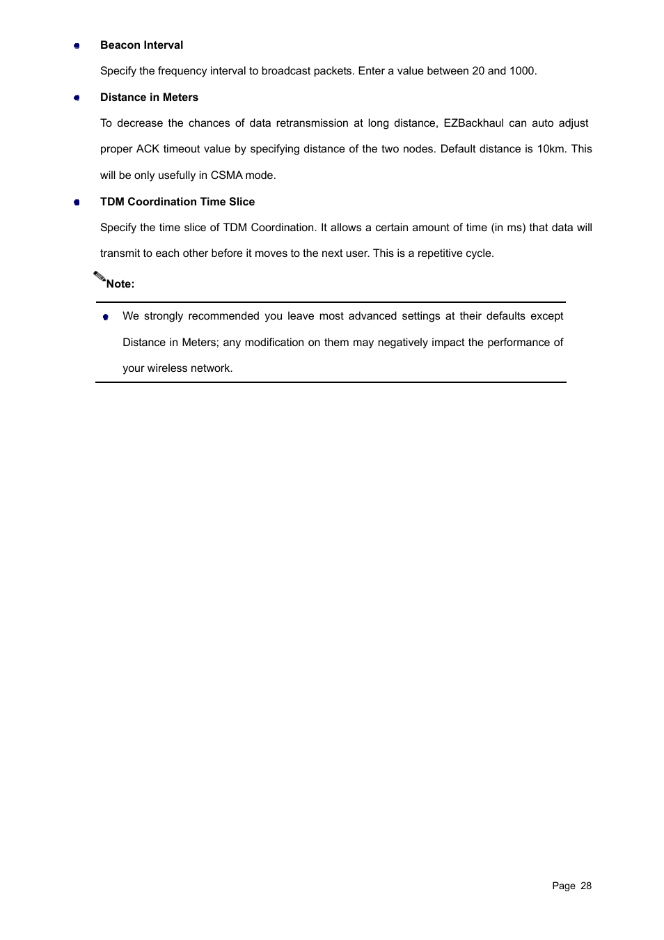 Teletronics EZBackhaul User Manual | Page 28 / 62