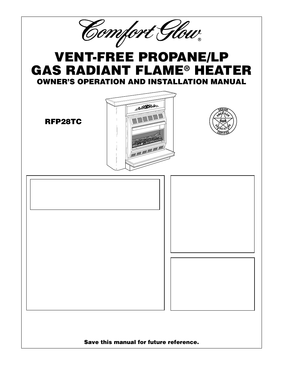 Desa Tech RFP28TC User Manual | 26 pages