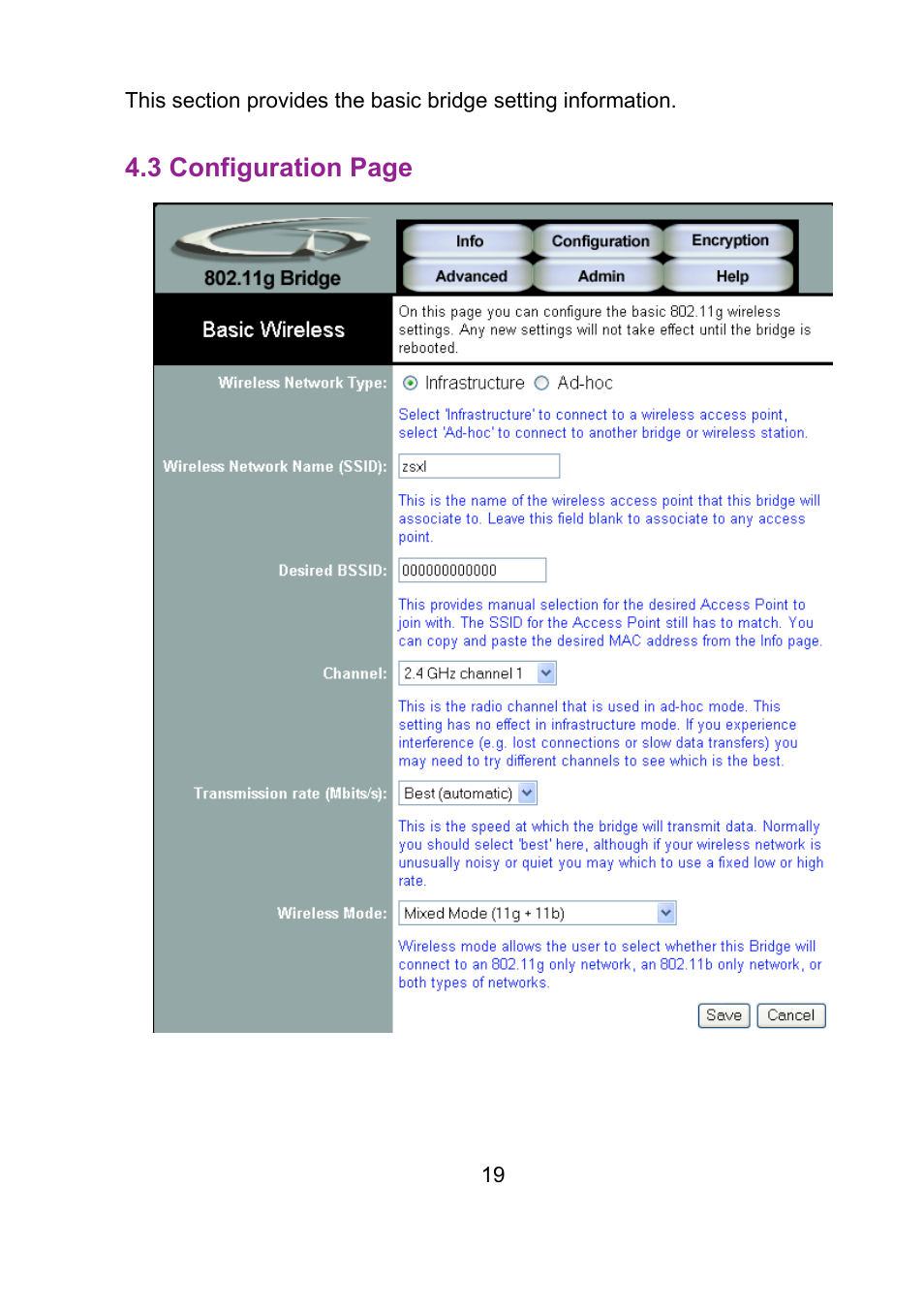 Teletronics EZ Bridge 802.11G User Manual | Page 19 / 61