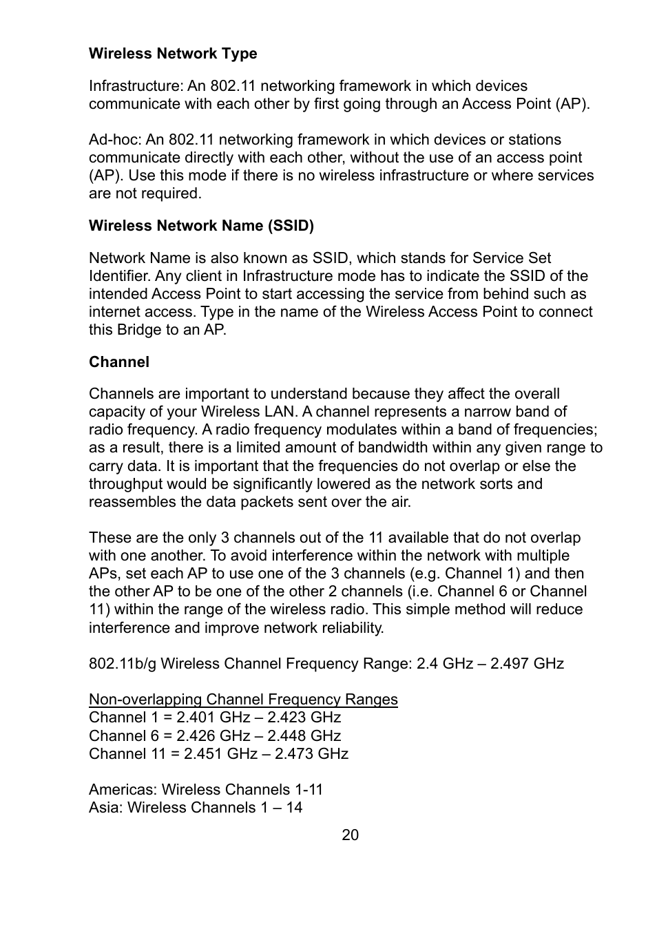 Teletronics EZ Bridge 802.11G User Manual | Page 20 / 61