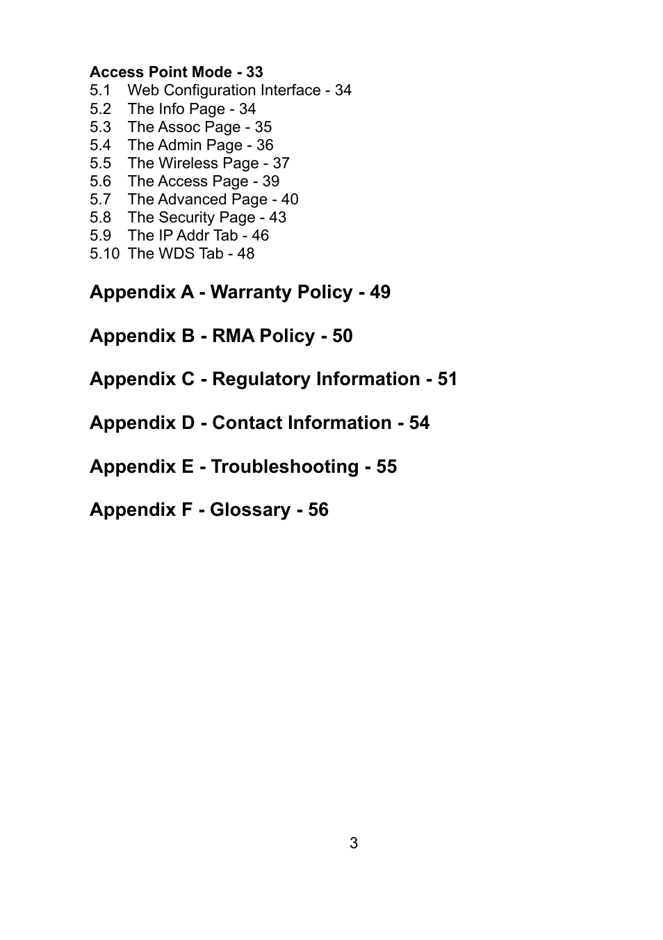 Teletronics EZ Bridge 802.11G User Manual | Page 3 / 61