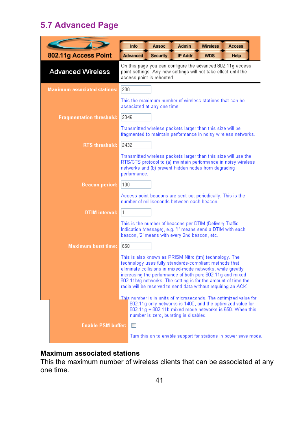 Teletronics EZ Bridge 802.11G User Manual | Page 41 / 61