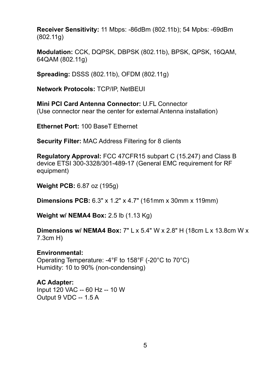 Teletronics EZ Bridge 802.11G User Manual | Page 5 / 61