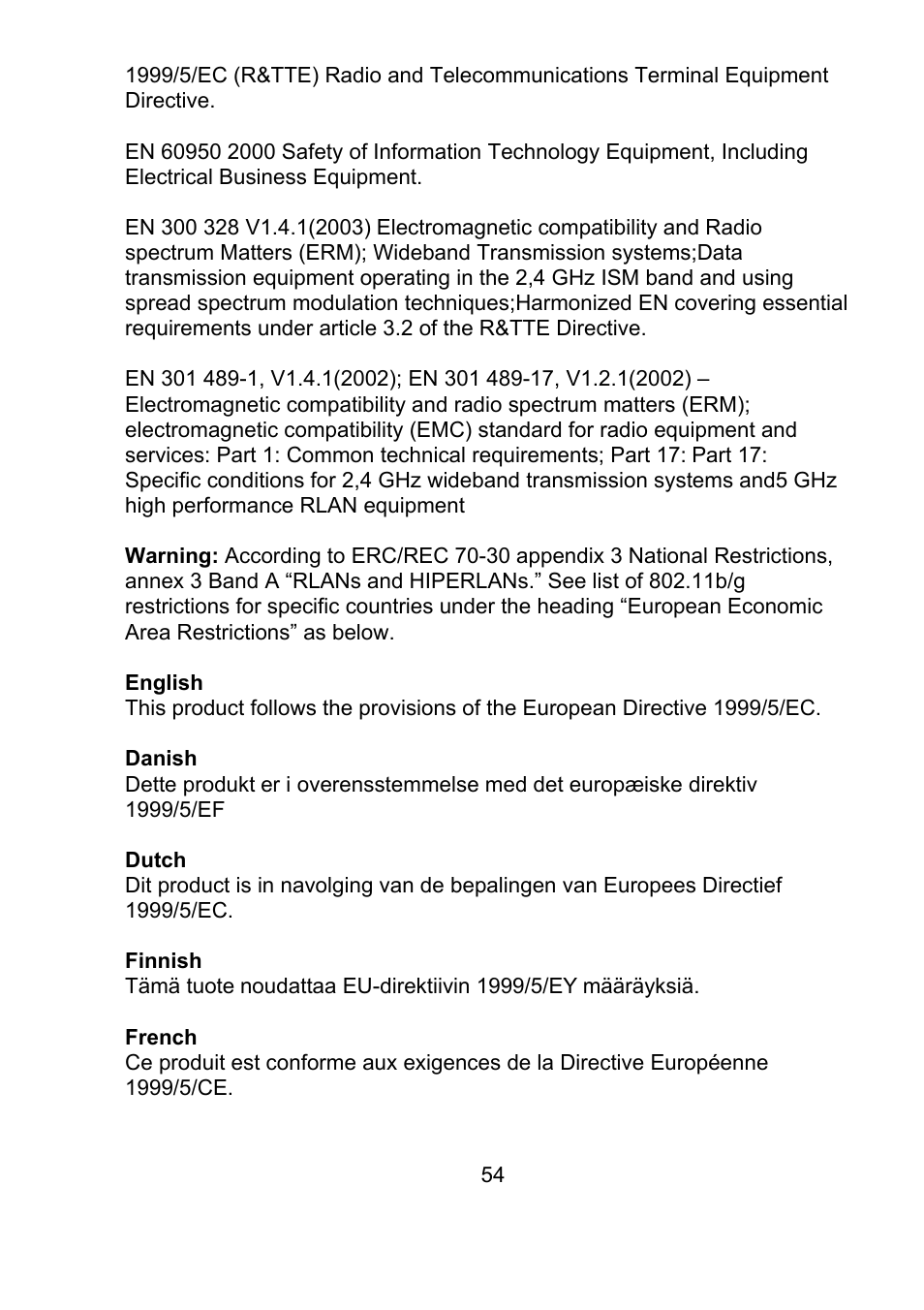 Teletronics EZ Bridge 802.11G User Manual | Page 54 / 61