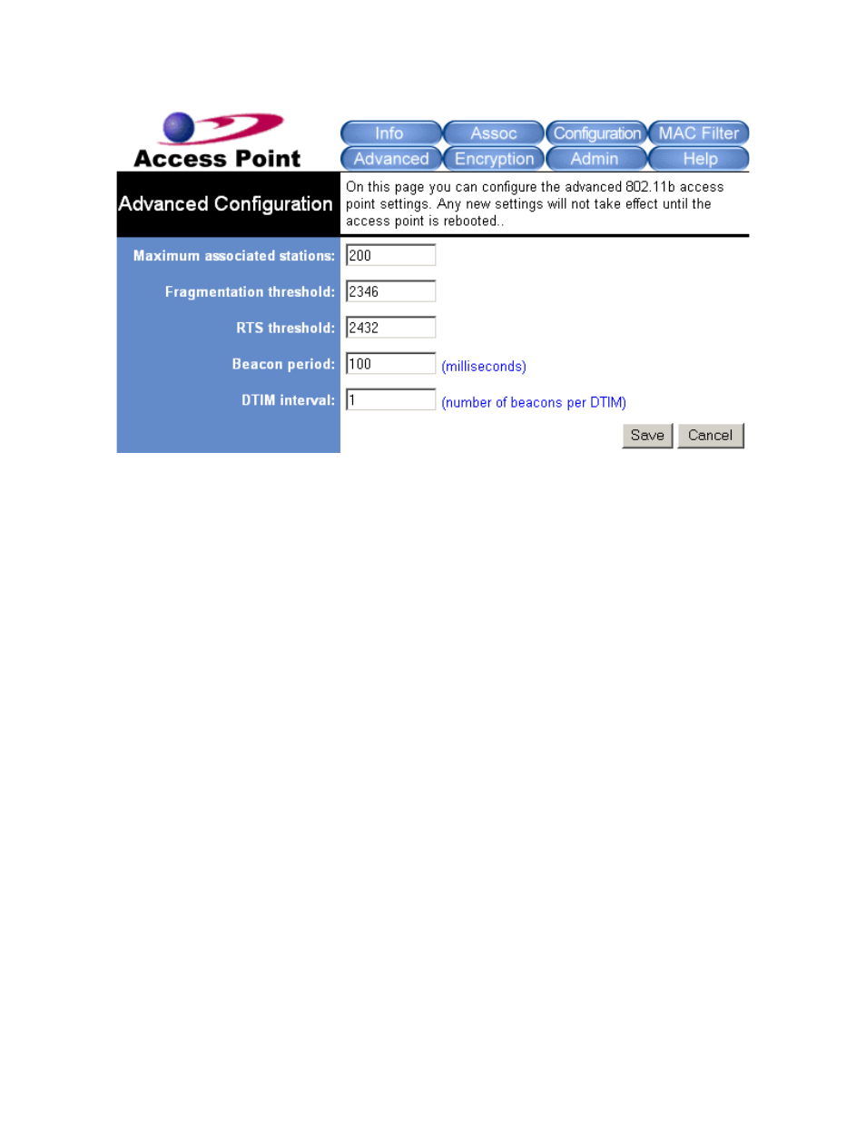 Advanced | Teletronics EzBridge 5800 User Manual | Page 30 / 47